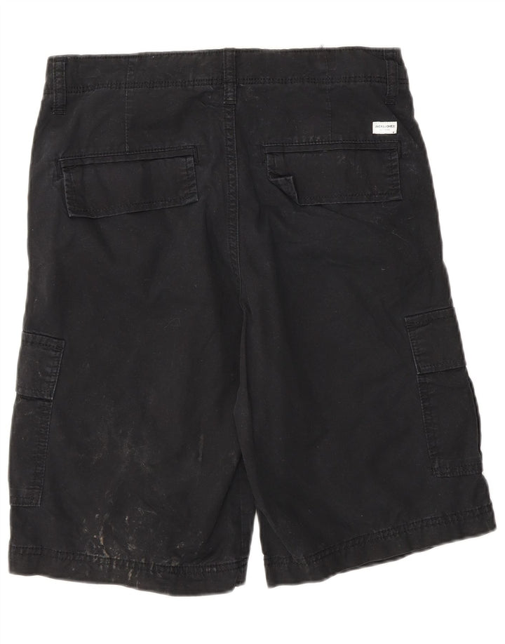 Pantaloncini cargo da uomo Jack & Jones XS W26 cotone nero