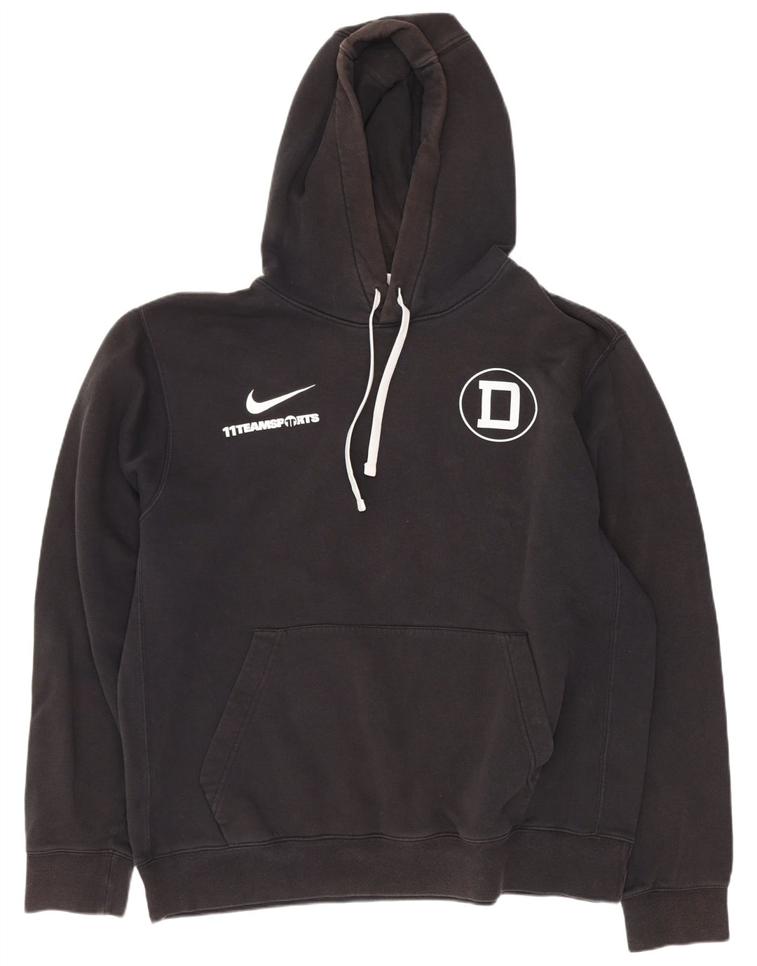 Felpa con cappuccio grafica Nike da uomo grande in cotone nero