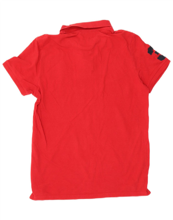 Polo Assn. Camicia grafica da uomo vestibilità regolare in cotone rosso medio
