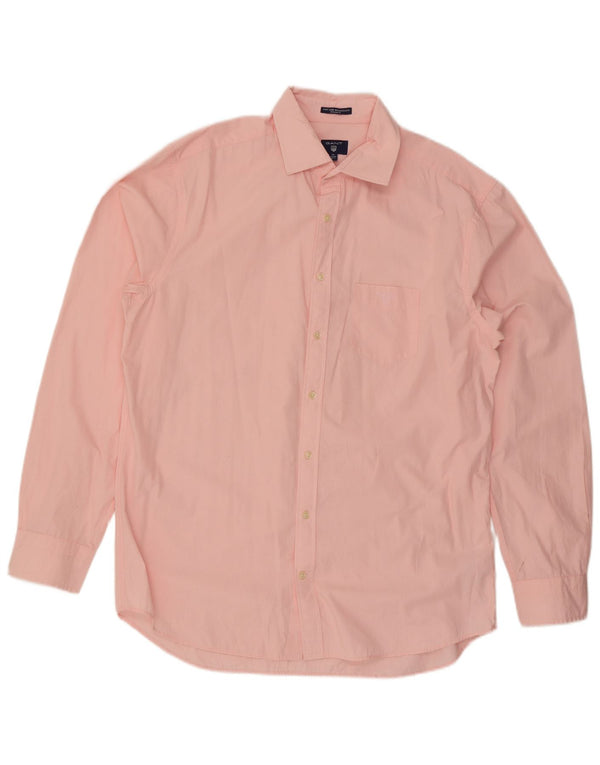 Camicia Gant da uomo vestibilità regolare taglia 43/44 17 1/2 XL cotone rosa