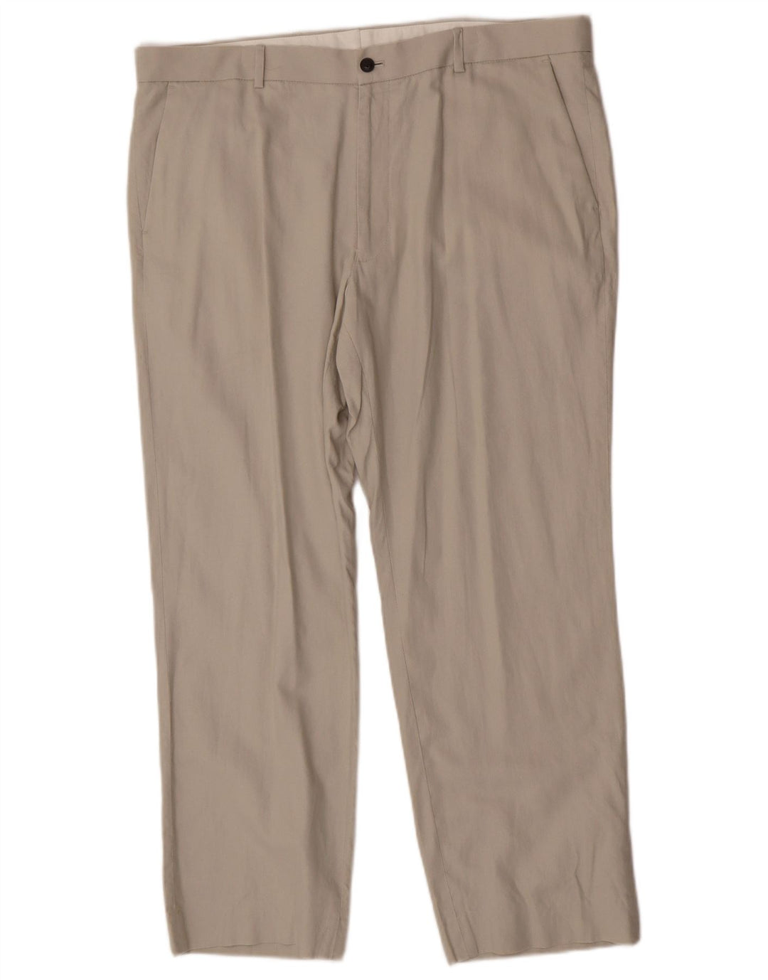 Pantaloni chino vestibilità regolare da uomo Marks & Spencer W38 L29 Lino beige
