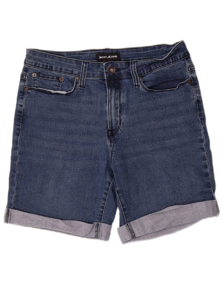 Pantaloncini di jeans da donna Dkny US 6 medi W32 blu