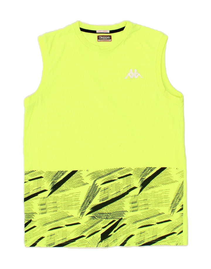 KAPPA Womens Graphic Vest Top UK 18 XL Green Vintage Kappa and Second-Hand Kappa from Messina Hembry 