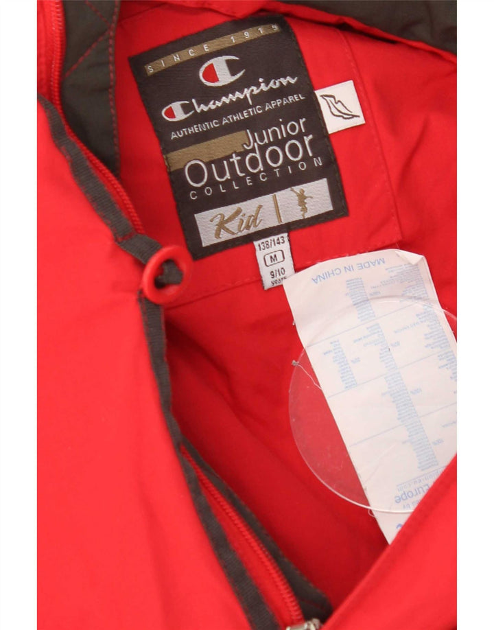 Cappotto imbottito Champion da bambino 9-10 anni in nylon rosso medio