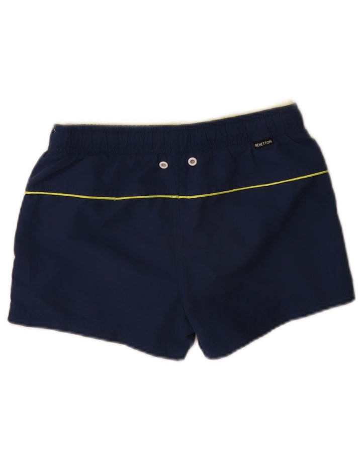 Pantaloncini da bagno Benetton bambino 10-11 anni XL blu poliestere
