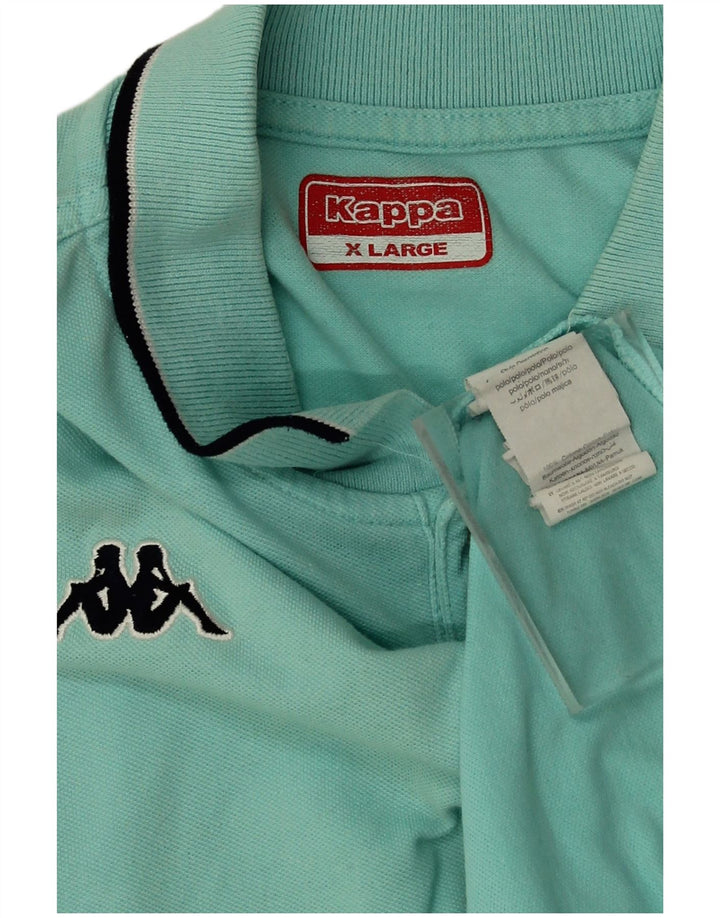 Polo Kappa Uomo XL Turchese Cotone