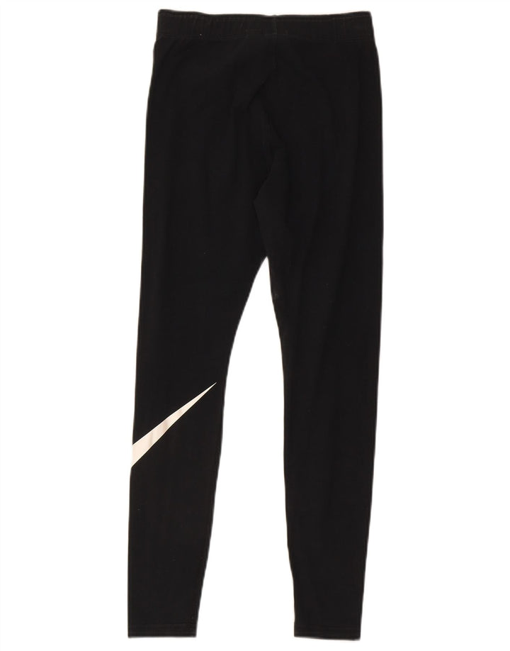 Leggings grafici da donna Nike UK 8 piccoli in cotone nero