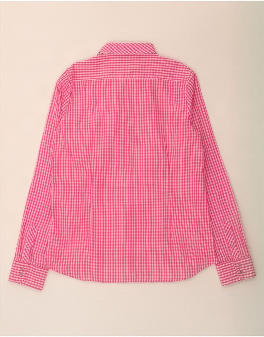 Crew Clothing Camicia da donna UK 14 Cotone a quadretti rosa medio