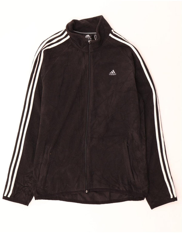 Giacca in pile Adidas Clima 365 da uomo UK 40 grande poliestere nero