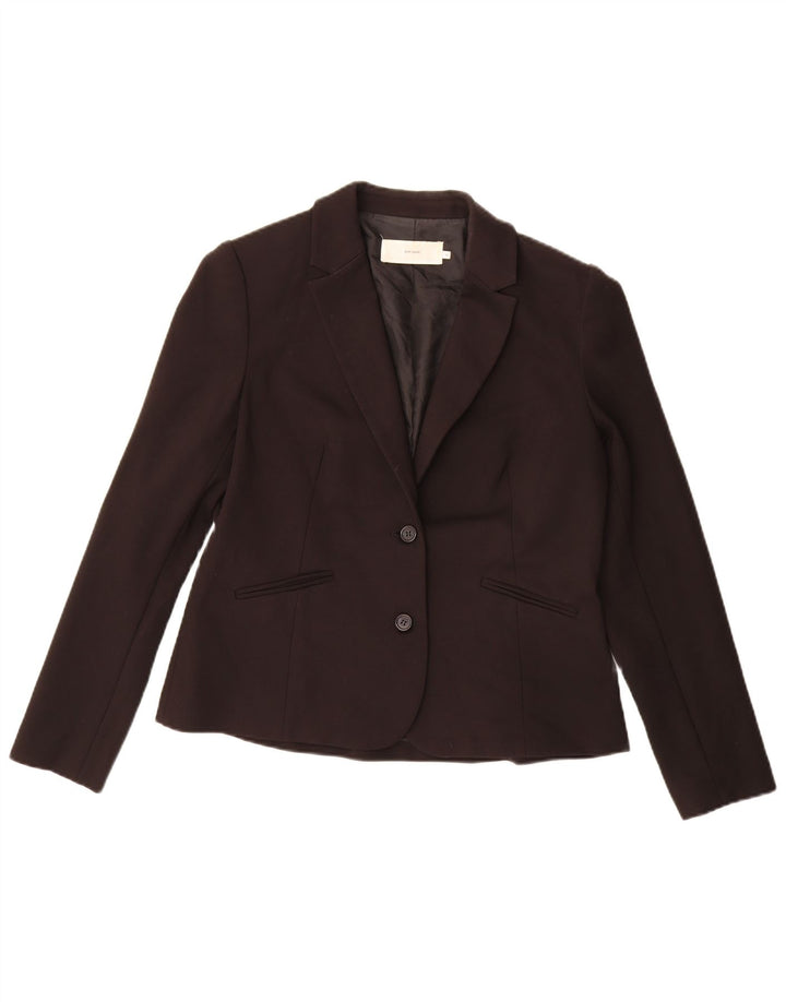 Giacca blazer a 2 bottoni da donna John Lewis UK 14 viscosa nera media
