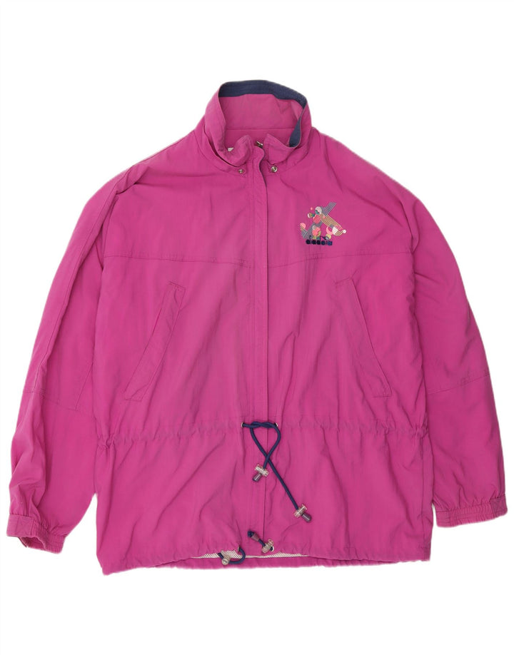 Giacca da tuta oversize da donna Diadora UK 14 poliammide viola medio