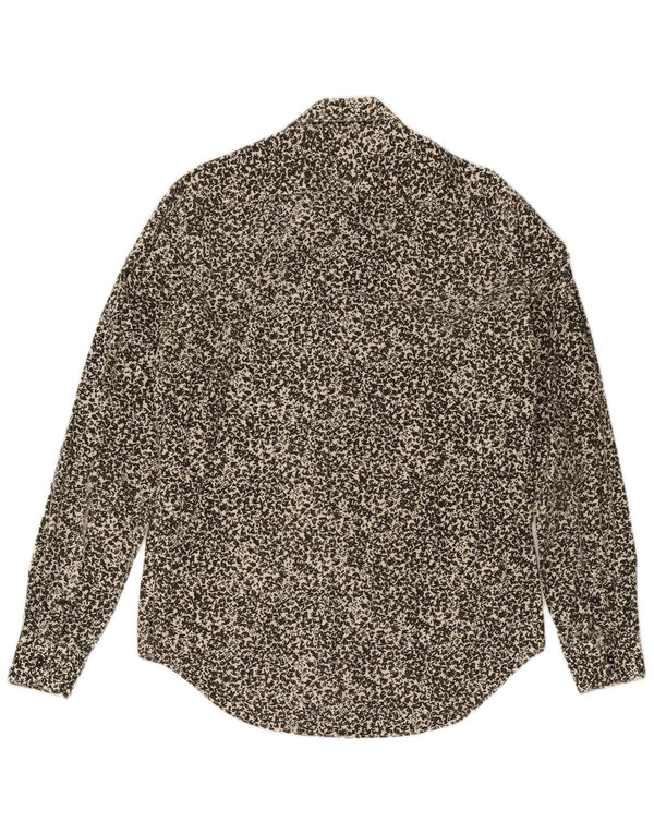 Camicia Zara da uomo slim fit grande in cotone floreale kaki