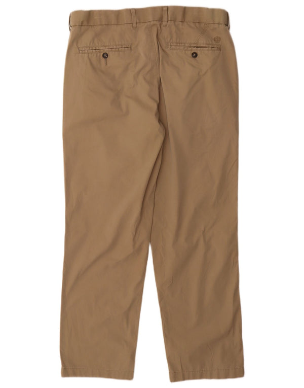 Pantaloni chino regolari da uomo Marks & Spencer W34 L29 cotone beige