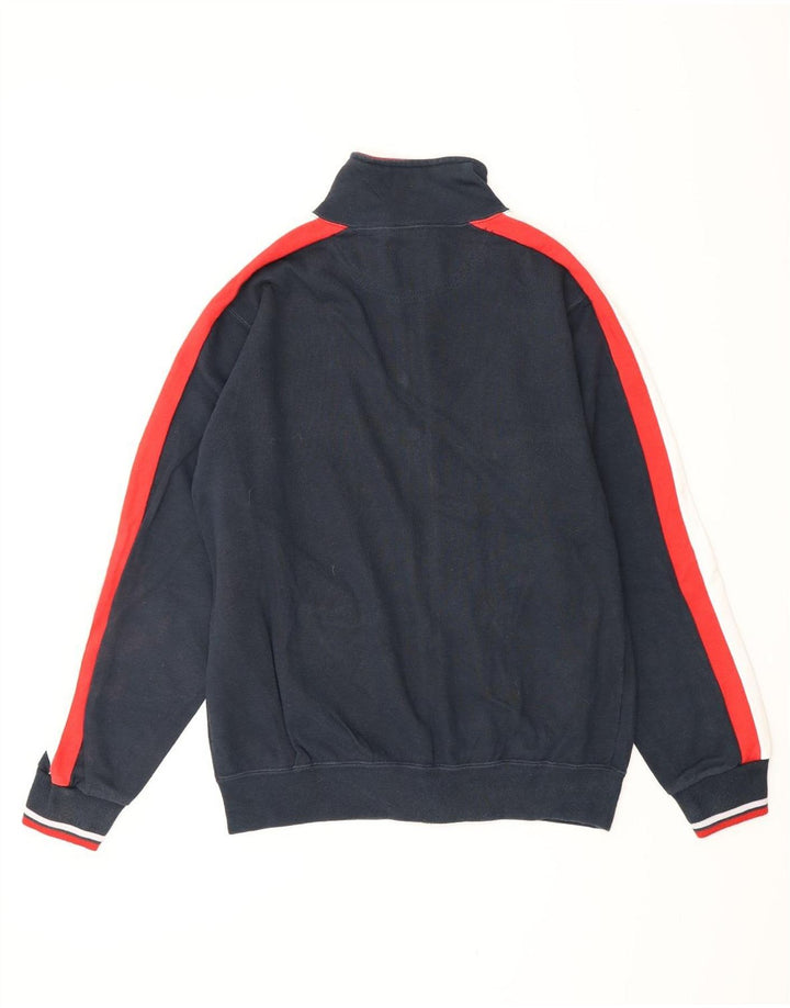 CHAMPION Giacca da tuta da uomo piccola in cotone color block blu navy