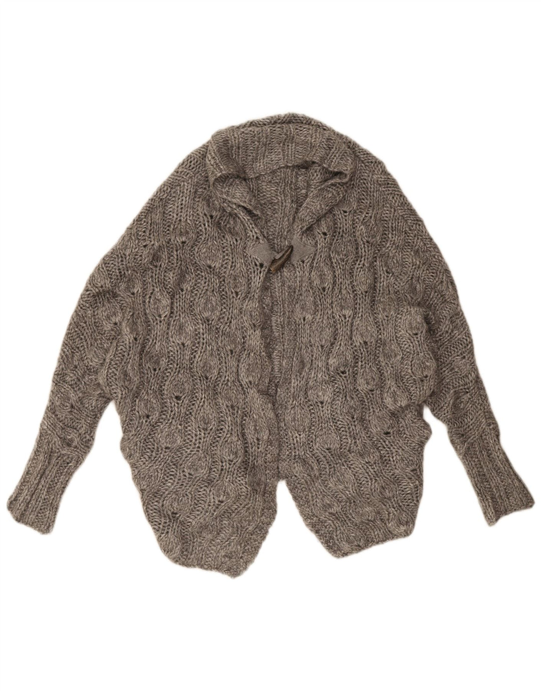 Maglione cardigan oversize da donna Ted Baker taglia 1 XS acrilico grigio