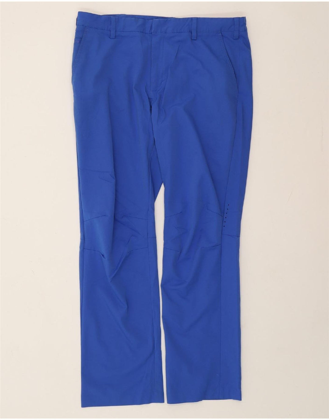 Pantaloni chino dritti da uomo ADIDAS W36 L32 poliestere blu