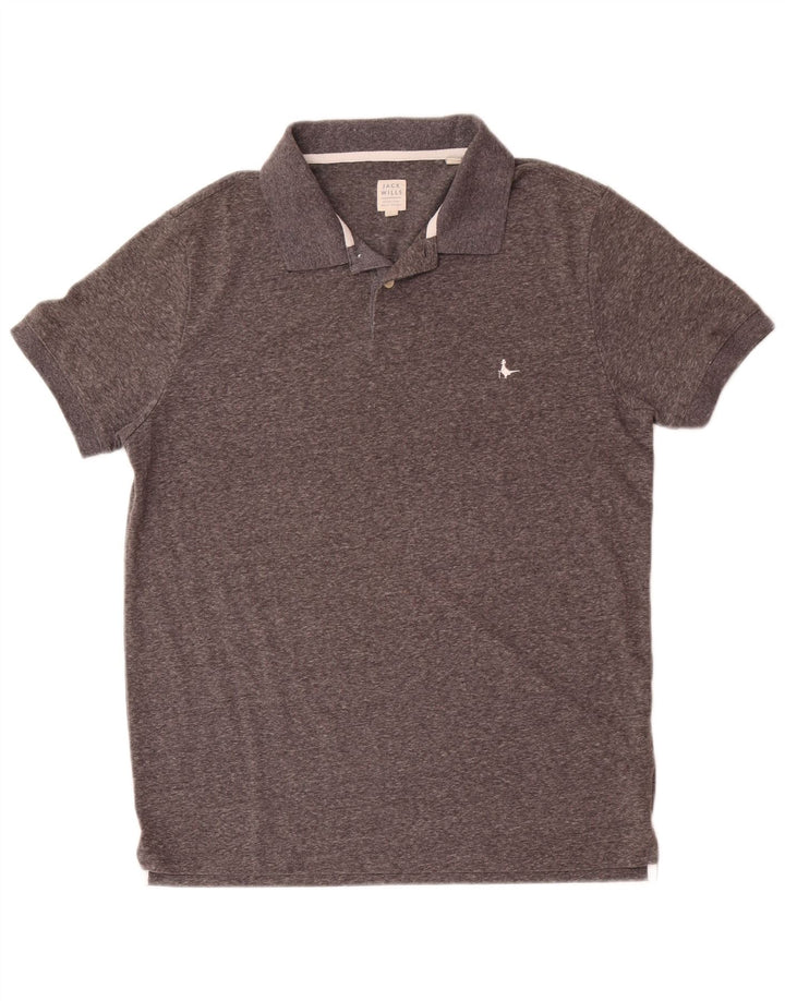 Polo da uomo Jack Wills XL poliestere screziato grigio