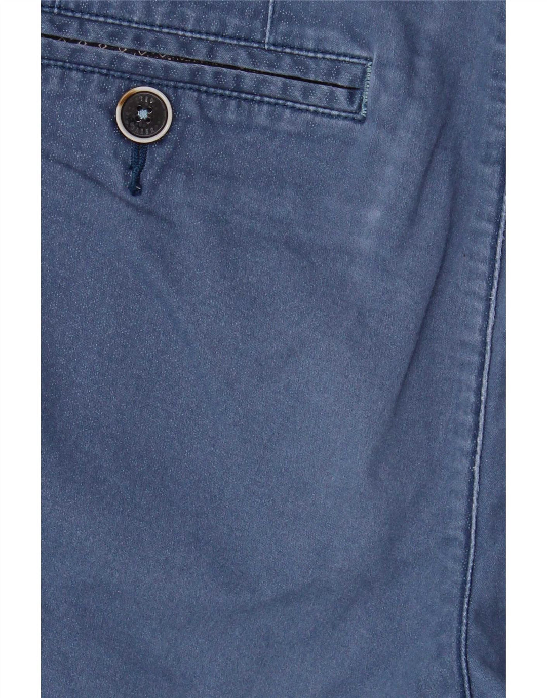 Pantaloncini chino da uomo Ted Baker W32 cotone geometrico blu medio