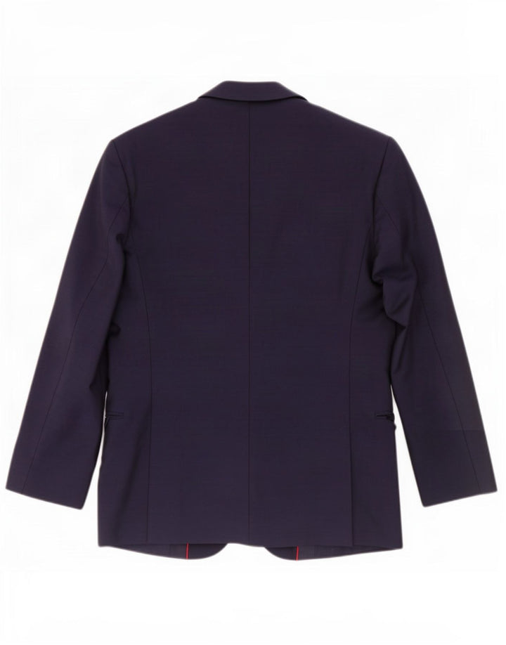 Giacca blazer da uomo a 2 bottoni Hugo Boss EU 48 media lana blu navy