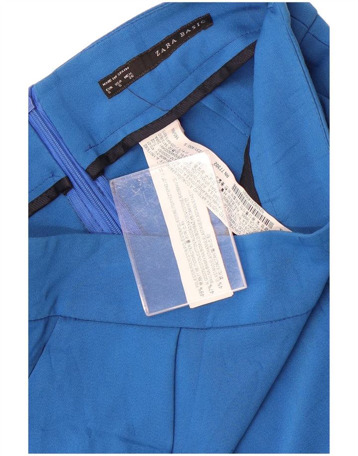 Minigonna da donna Zara piccola W26 poliestere blu