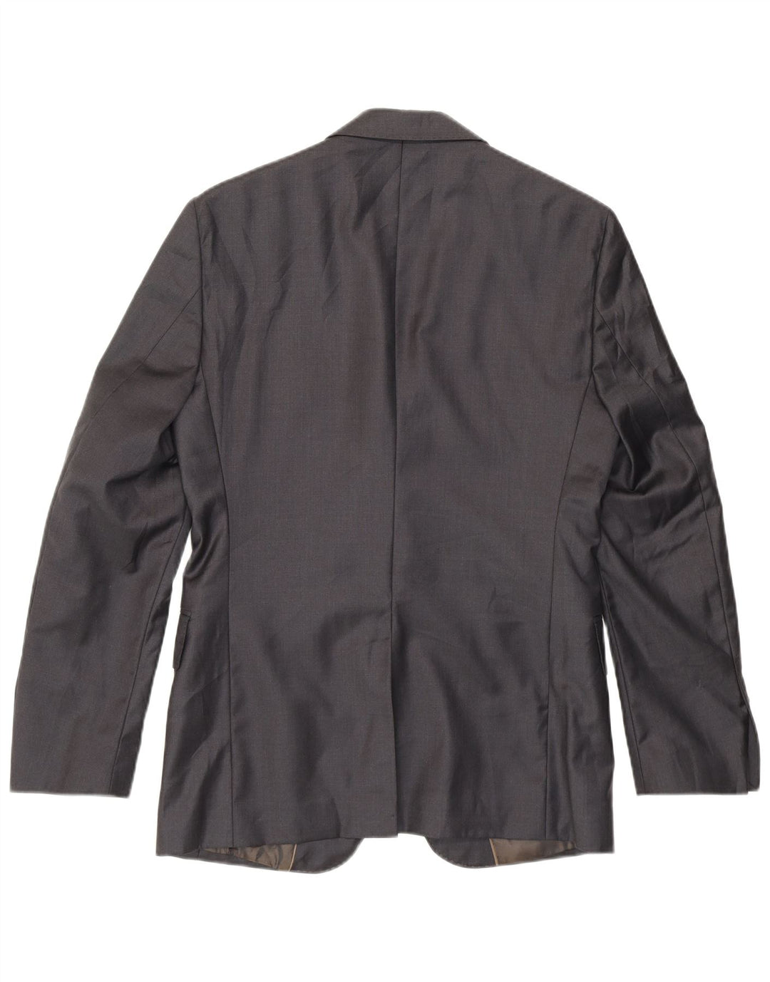 Giacca blazer da uomo Zara vestibilità classica a 2 bottoni EU 46 piccola lana grigia