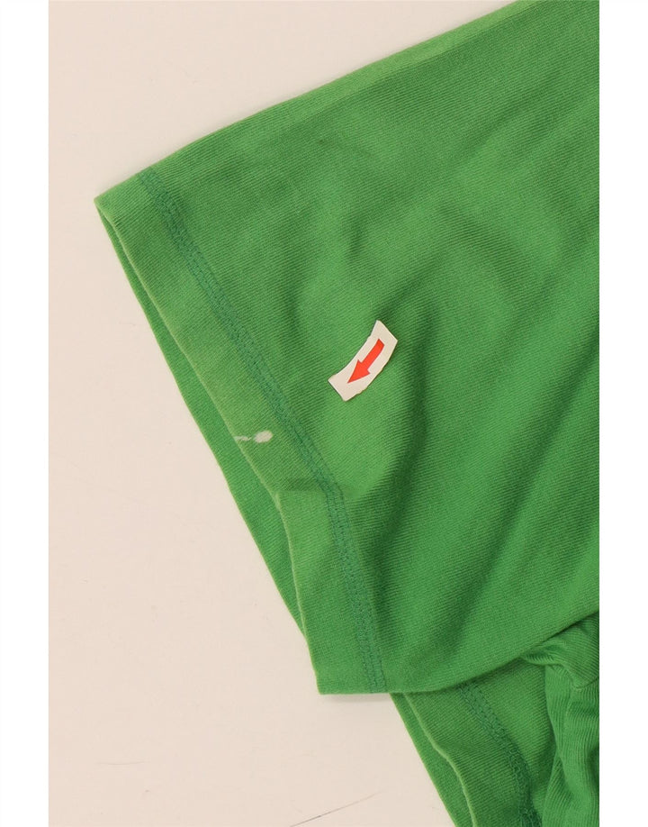 T-shirt grafica da uomo Puma Top XL in cotone verde