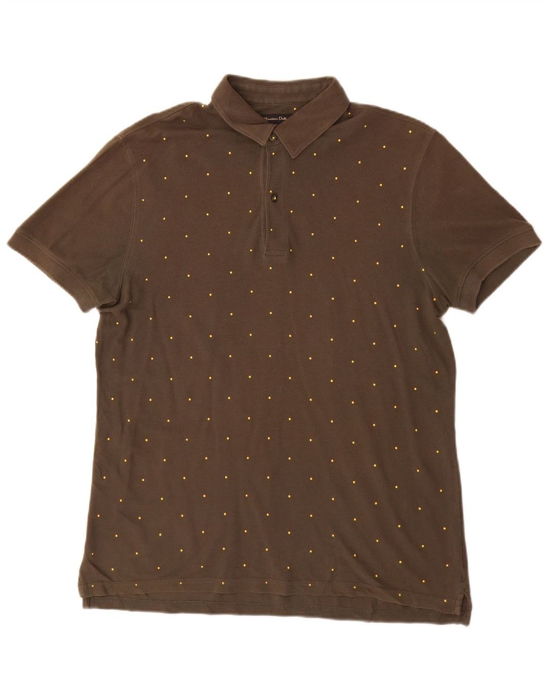 Polo da uomo Massimo Dutti grande kaki maculato