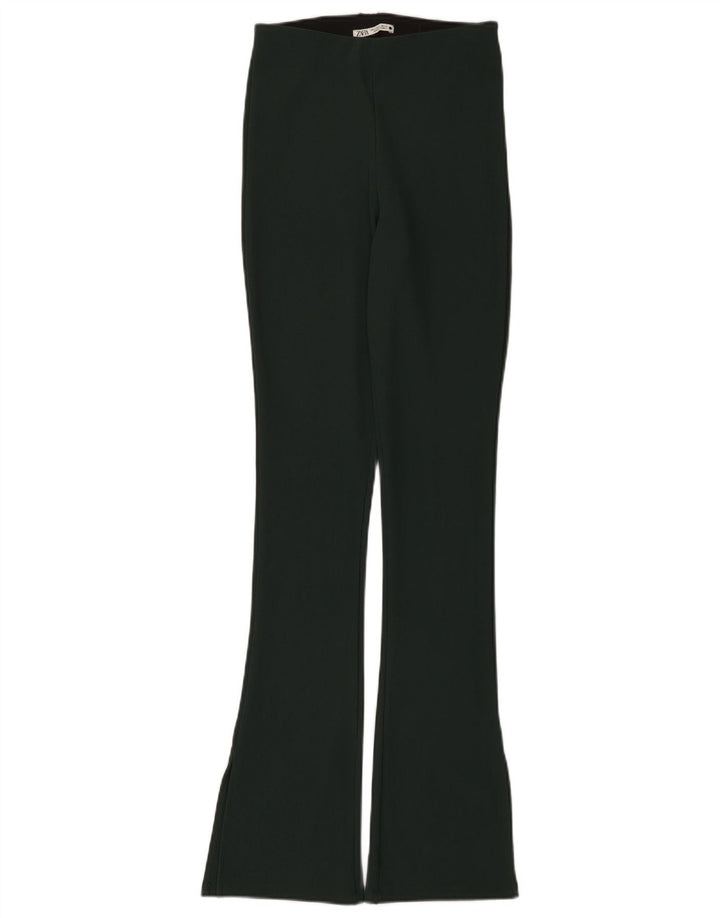 Leggings svasati da donna Zara UK 8 piccoli verdi