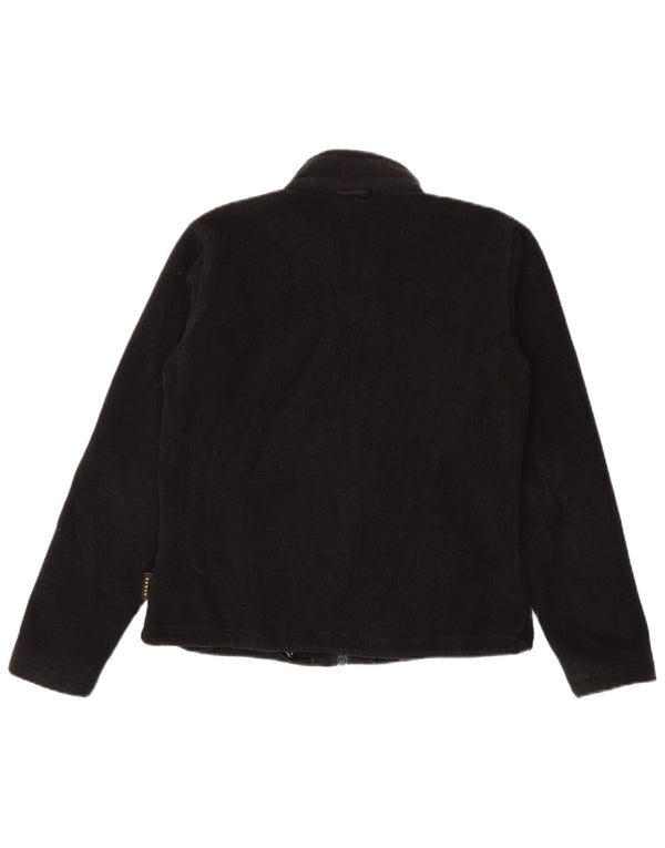 Giacca in pile foderata da donna Jack Wolfskin UK 12/14 poliestere nero medio