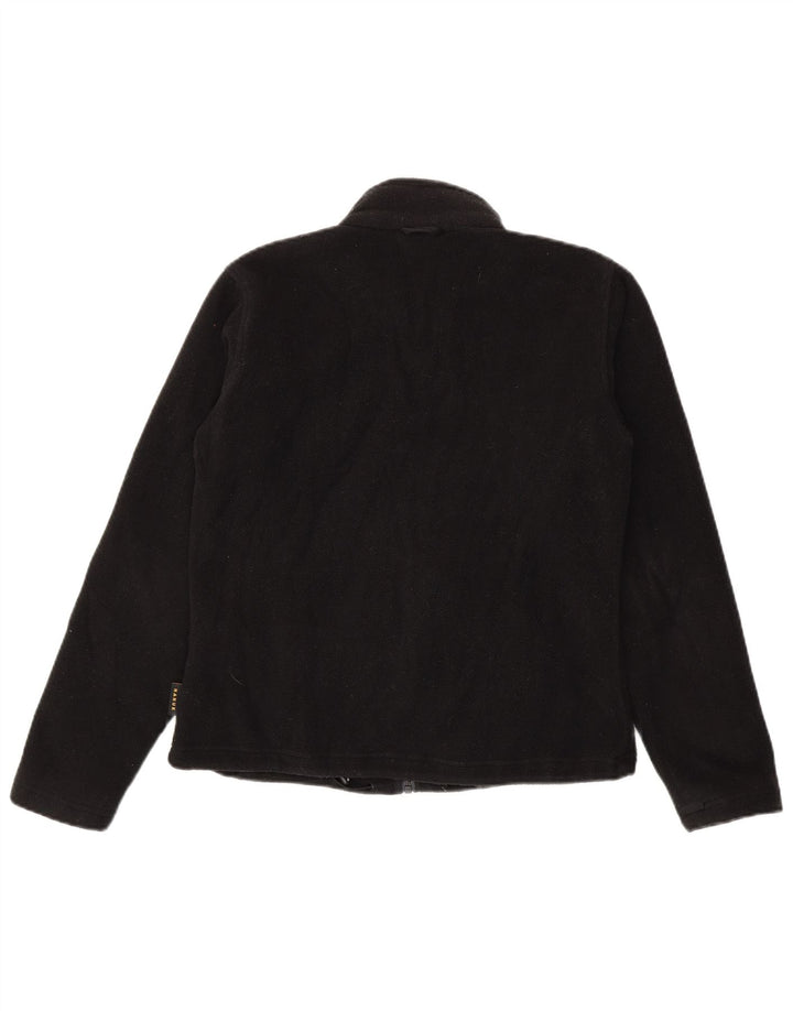 Giacca in pile foderata da donna Jack Wolfskin UK 12/14 poliestere nero medio