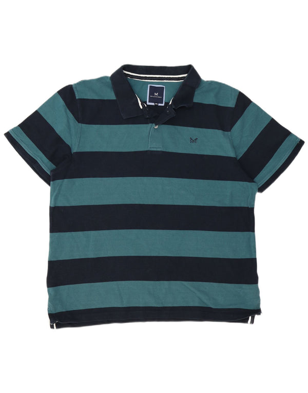 Crew Clothing Polo da uomo 3XL in cotone a righe blu