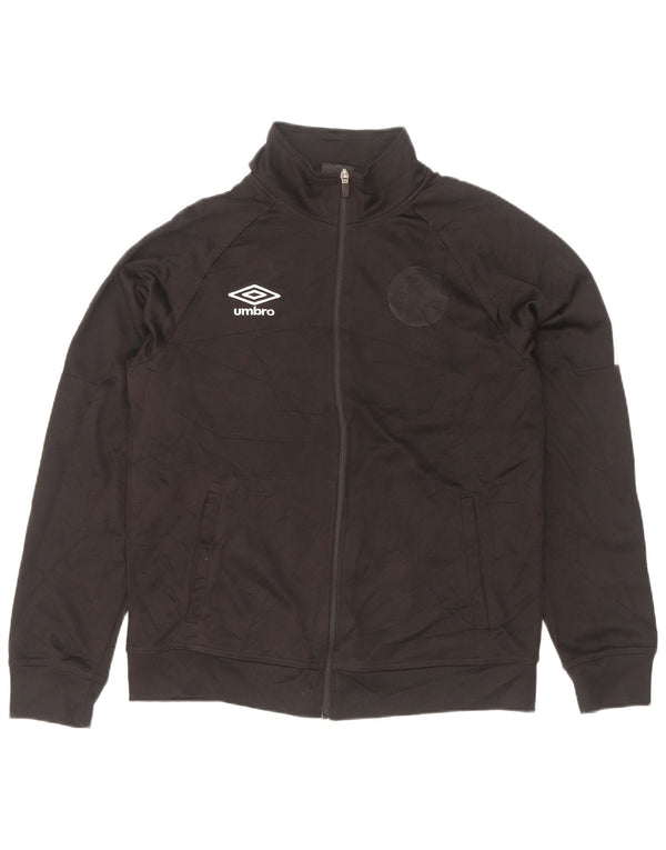 Giacca da ginnastica da uomo Umbro grande in poliestere nero