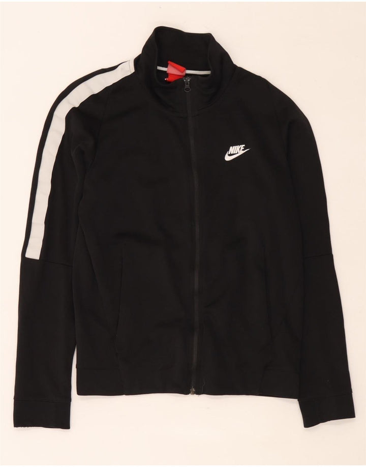 Giacca da ginnastica da uomo Nike Small in cotone color block nero