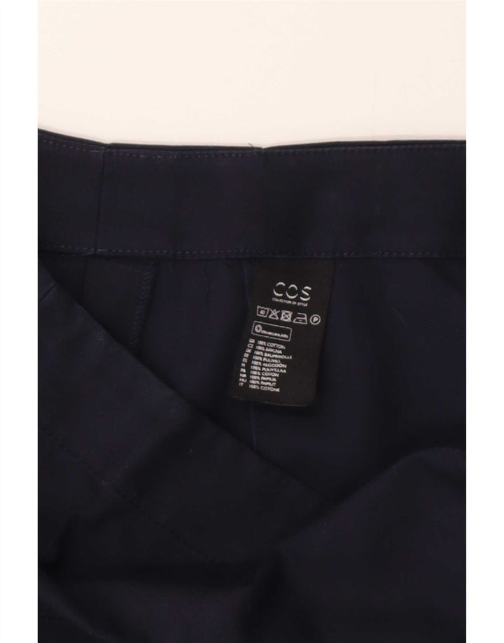 Gonna cargo da donna Cos media W28 in cotone blu navy