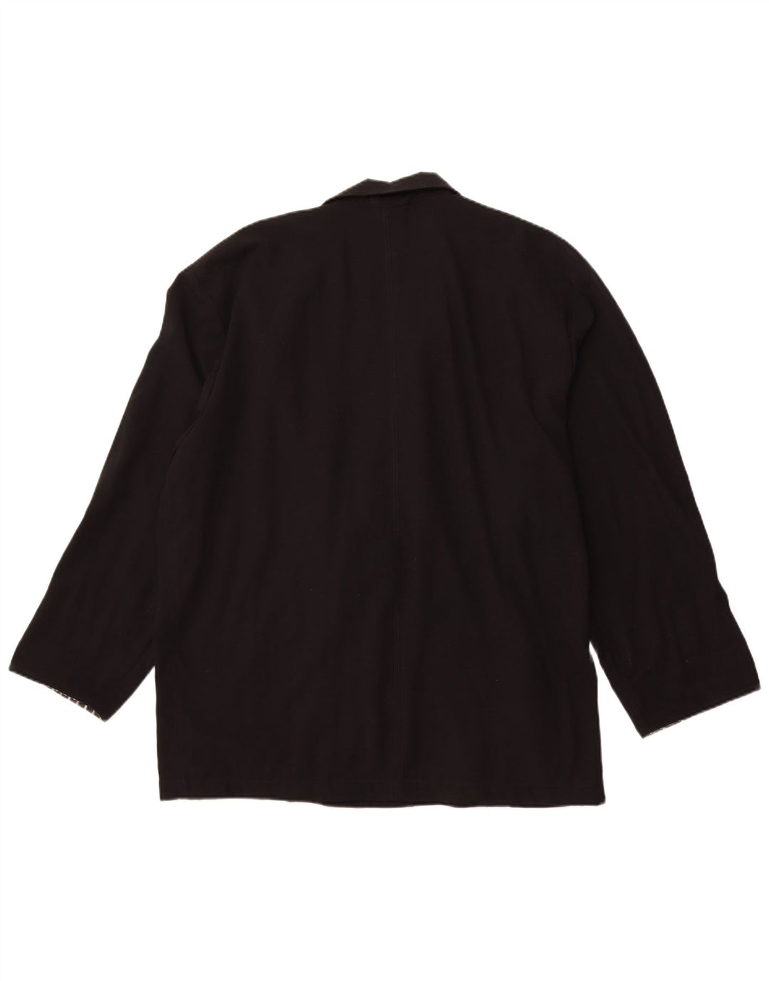 Giacca blazer doppiopetto da uomo VINTAGE UK 42 XL poliestere nero