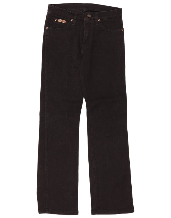 Jeans Wrangler da donna Hipster Bootcut US 10 medio W28 L32 cotone nero