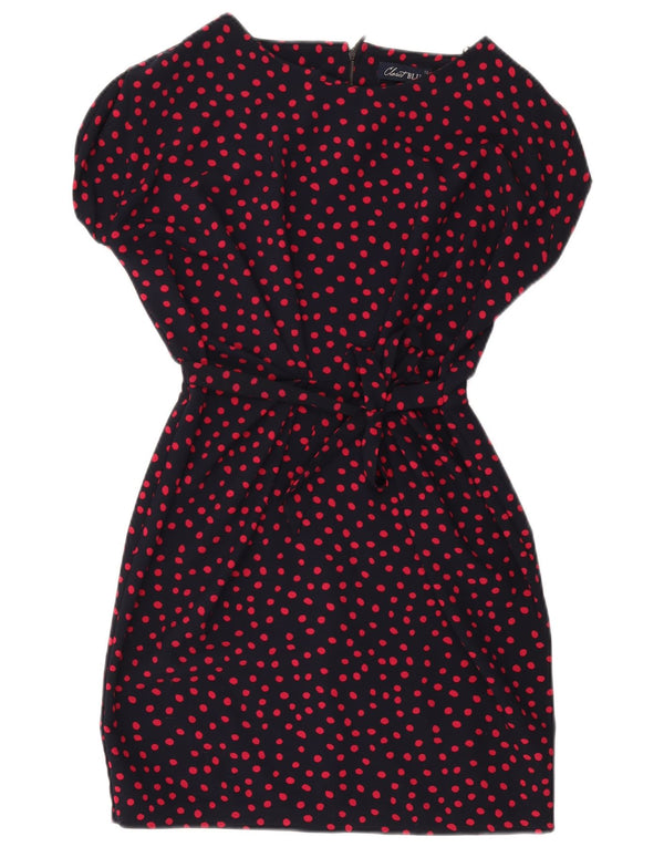 CLOSET Abito basic da donna UK 12 Medio poliestere a pois blu navy