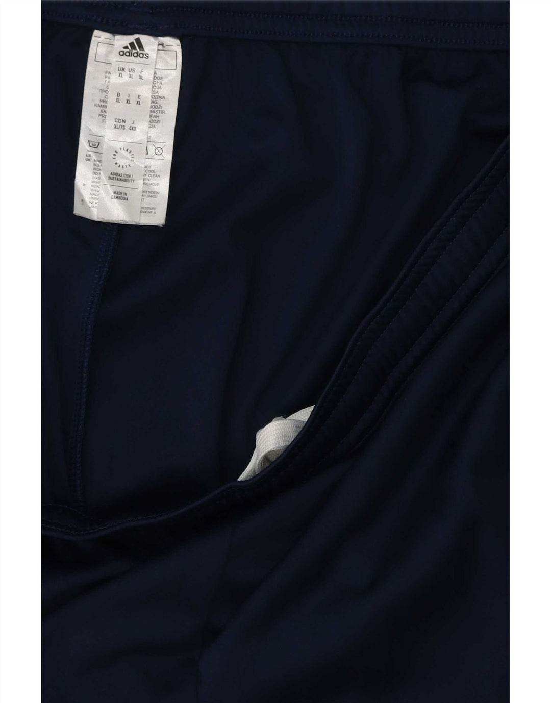 Pantaloncini sportivi da uomo Adidas XL blu navy in poliestere