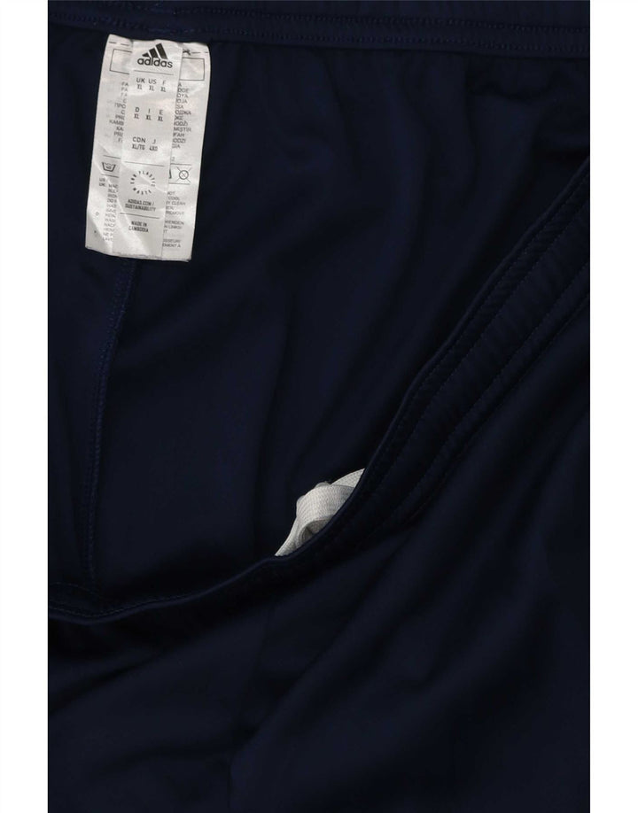 Pantaloncini sportivi da uomo Adidas XL blu navy in poliestere