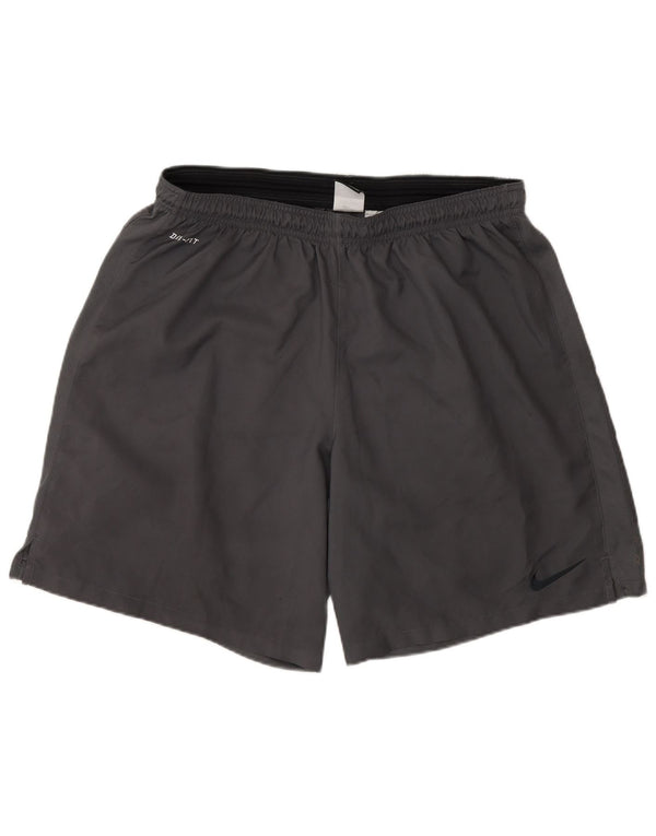 Pantaloncini sportivi Nike Dri Fit da uomo 2XL poliestere grigio