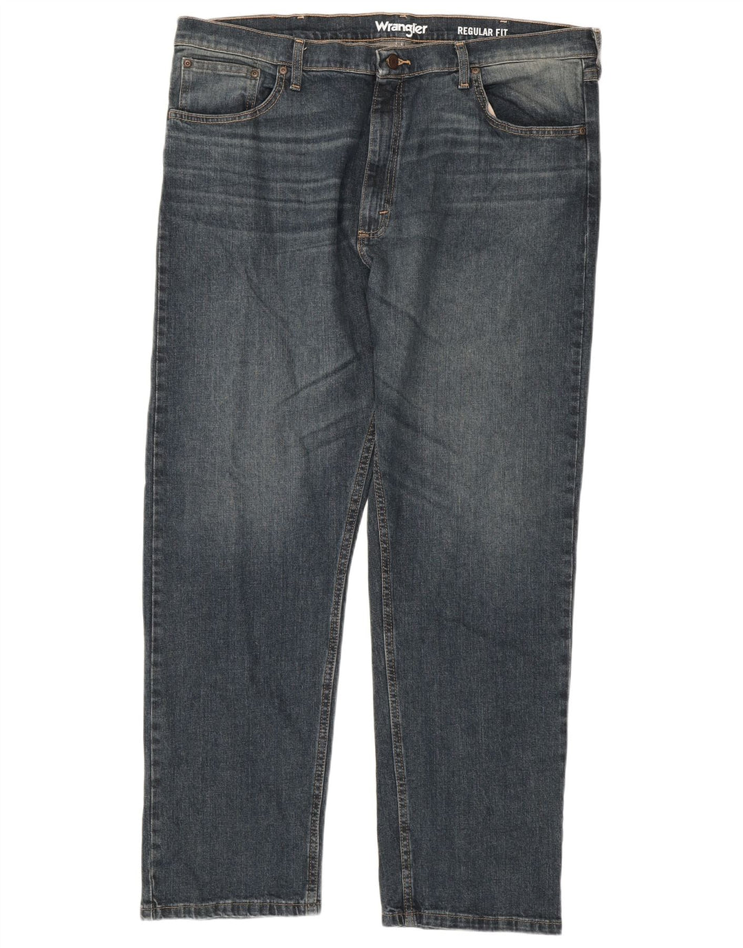 Jeans dritti da uomo Wrangler vestibilità regolare W40 L30 cotone blu