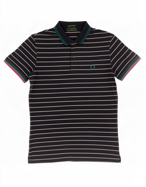 Polo da uomo Fred Perry 2XL in cotone a righe blu navy