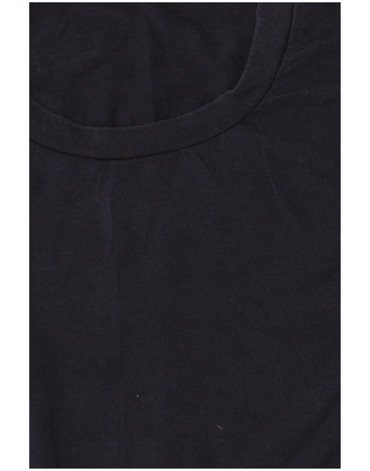 T-shirt da uomo Reiss Top Large in Lyocell blu navy