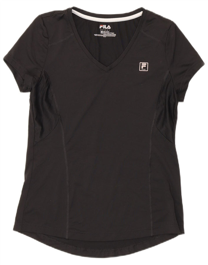 T-shirt Fila da donna Top UK 6 XS poliestere nero