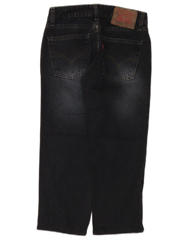 Jeans Capri a vita bassa 557 da donna Levi's W25 L22 cotone nero
