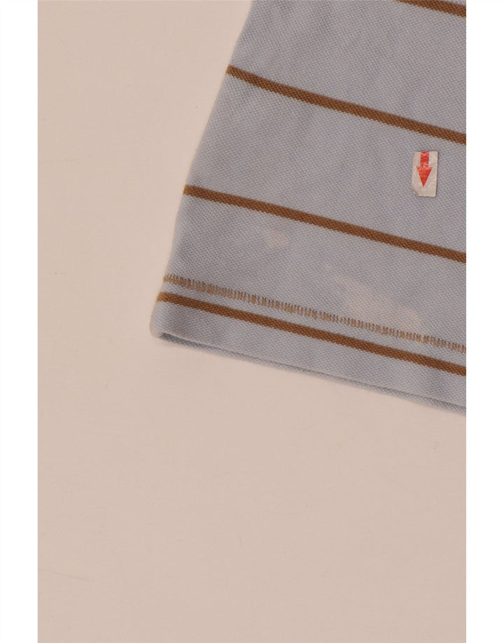 Polo da uomo Gant in cotone a righe grandi blu