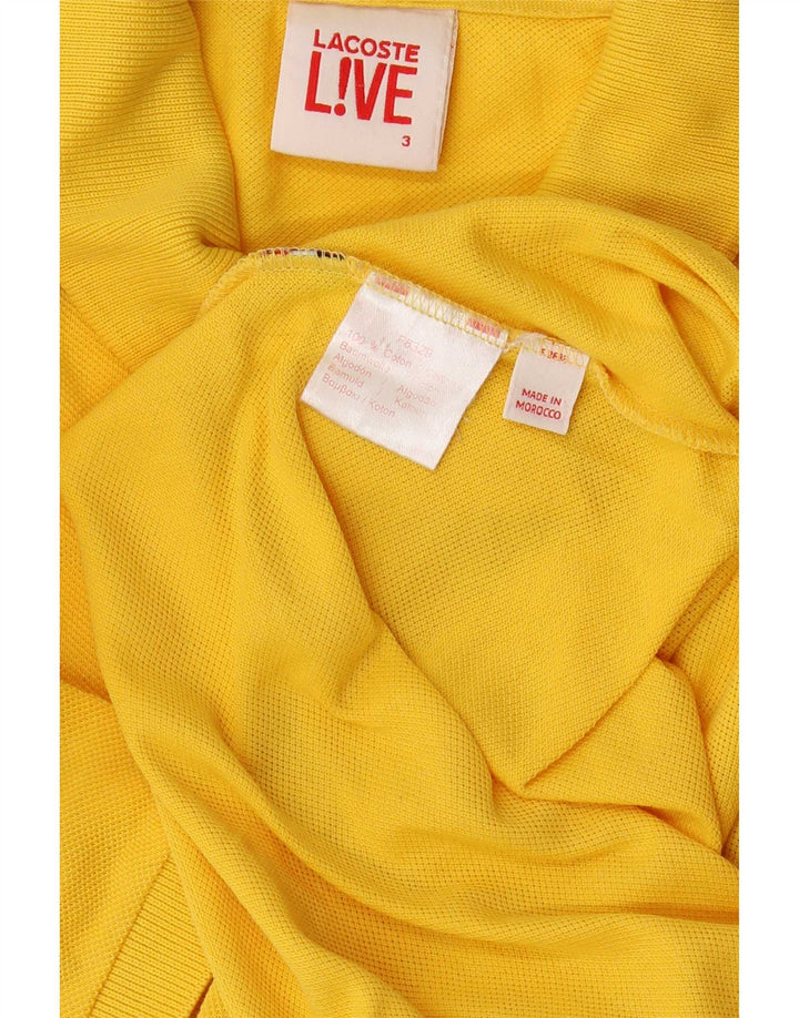 Polo da uomo Lacoste taglia 3 piccola in cotone giallo
