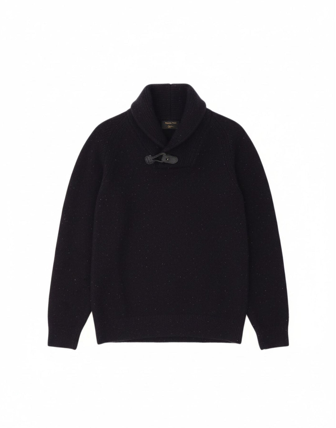 MASSIMO DUTTI Womens Shawl Neck Jumper Sweater UK 14 Large Navy Blue