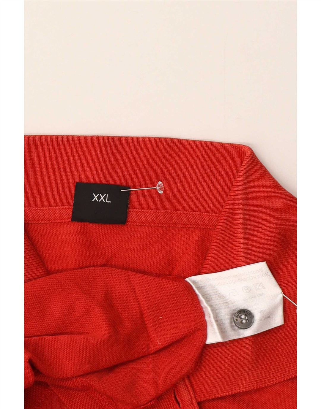 Polo da uomo Hugo Boss 2XL in cotone rosso
