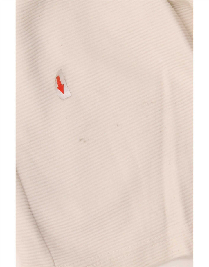 Pantaloncini sportivi da uomo Zara piccoli in cotone gessato bianco